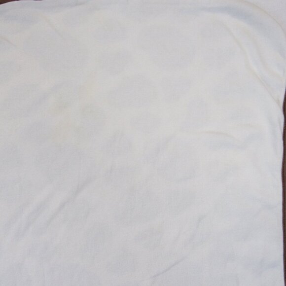 Baby 8 Reversible Giraffe Print Blanket Cotton Brown & White - Picture 5 of 11